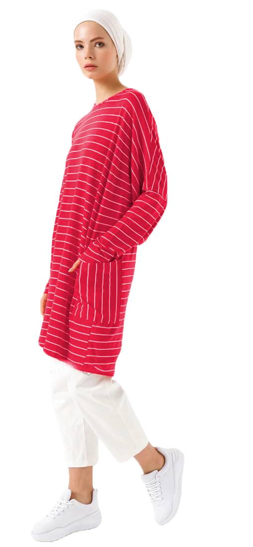 JSDC Printed Organic Jersey Stretchable Women Short Kaftan Tunic