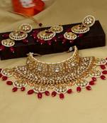 Maroon necklace-sets