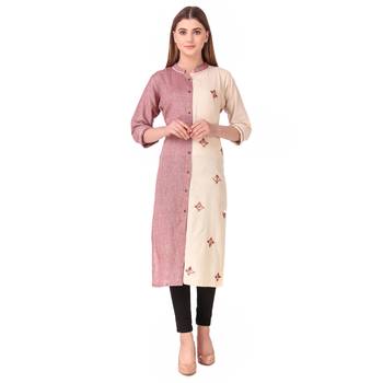 SWAGG INDIA Women's Wear South Cotton Kurti With Hand work 1