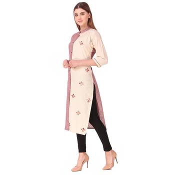 SWAGG INDIA Women's Wear South Cotton Kurti With Hand work 3