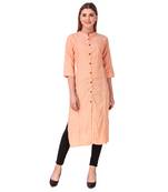 SWAGG INDIA Women's Wear Cotton Striped Kurti