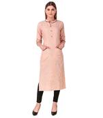 SWAGG INDIA Women's Wear Rayon Cotton Kurti with Front Pocket Style