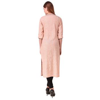 SWAGG INDIA Women's Wear Rayon Cotton Kurti with Front Pocket Style 2
