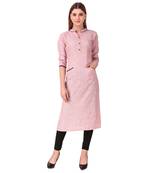 SWAGG INDIA Women's Wear Rayon Cotton Kurti with Front Pocket Style