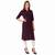 SWAGG INDIA Women's Wear Plain Cotton Kurti with Fold Up Sleeve