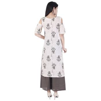 Off-white block print cotton salwar 2