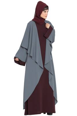 Two Piece Set of Inner Abaya and a Shrug 3