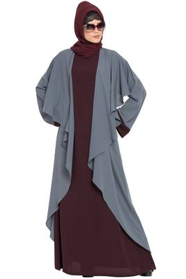 Two Piece Set of Inner Abaya and a Shrug 4