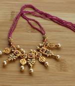 Pink agate necklaces