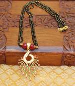 Black agate mangalsutra