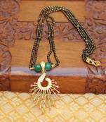 Black agate mangalsutra