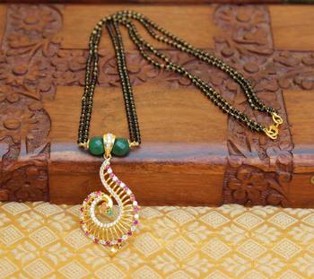 Multicolor agate mangalsutra 1