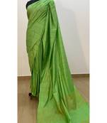green Poly Silk Handloom Saree