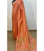 cream Poly Silk Handloom Saree