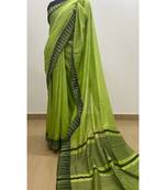 green Poly Silk Handloom Saree
