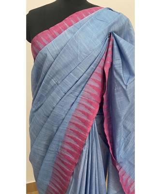purple Poly Silk Handloom Saree 3
