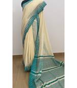 white Poly Silk Handloom Saree