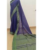 violet Poly Silk Handloom Saree