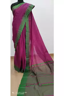 pink Poly Silk Handloom Saree