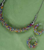 Alloy Multi Color Choker Traditional Antique Necklaces Set