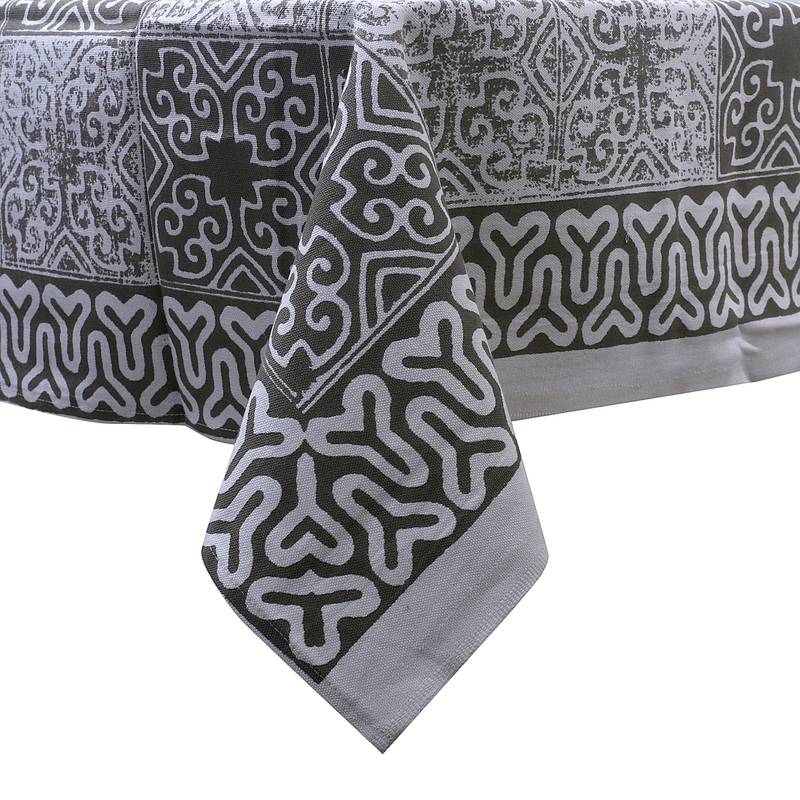 TEXSTYLERS Heavy Thick Cotton Canvas 200 TC Block Printed Table Cloth Cover