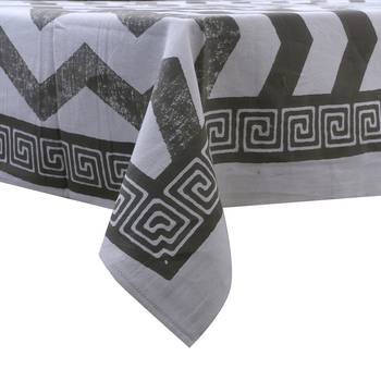TEXSTYLERS Heavy Thick Cotton Canvas 200 TC Block Printed Table Cloth Cover 2