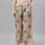 Grey printed polyester palazzo-pants