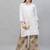 Grey printed polyester palazzo-pants