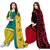 Mirraw Classique Green and Black Crepe Printed Salwar Suits Unstitched Dress Material Design 1 - Pack of 2