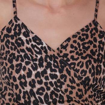 Multicolour Animal Print Polyester Women Jumpsuit 4