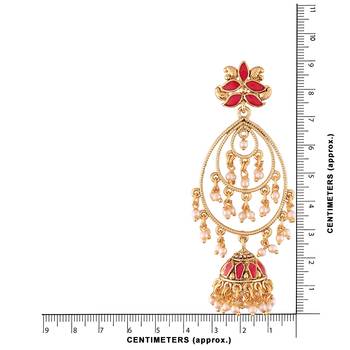 Traditional Beaded Jhumki Earrings For Women/Girls (E2471Q) 4