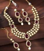 Traditional Kundan Necklace Set for Women 