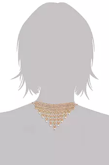 Traditional Kundan Choker Necklace Set with Earrings & Maang Tikka For Women (K7064W)