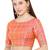 Salwar Studio Women's Light Pink Brocade Readymade Saree Blouse