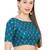 Salwar Studio Women's Sky Blue Silk Readymade Saree Blouse