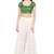 Salwar Studio Women's Green Brocade Readymade Saree Blouse