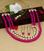 Pink necklace-sets