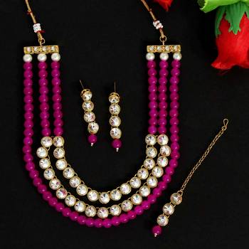 Pink necklace-sets 2