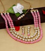 Pink necklace-sets