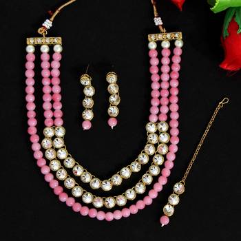 Pink necklace-sets 2