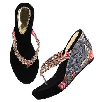 Do Bhai Women Solid Wedges 2