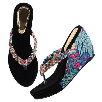 Do Bhai Women Solid Wedges 2