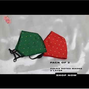 Polka Dots designer 2 layer masks 1
