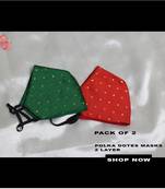 Polka Dots designer 2 layer masks