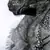 Black silk cashmere printed scarf