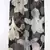 Silk cashmere printed scarf  in black and white