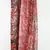 Red printed silk cashmere scarf