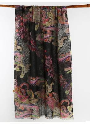 Beautiful paisely Silk Cashmere Scarf 2