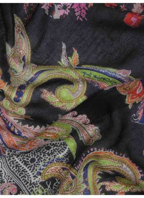Beautiful paisely Silk Cashmere Scarf 4