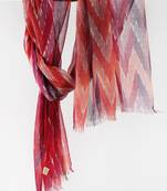 Red silk cashmere scarf